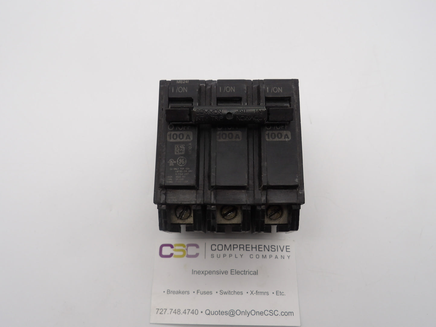 THQB32100 - GE 100A Amp 3P Pole 10kA@240V Bolt On Thqb Circuit Breaker