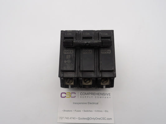 THQB32100 - GE 100A Amp 3P Pole 10kA@240V Bolt On Thqb Circuit Breaker