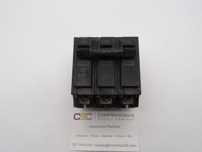 THQB32100 - GE 100A Amp 3P Pole 10kA@240V Bolt On Thqb Circuit Breaker