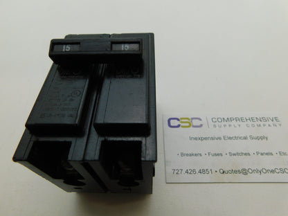 BR215 - Eaton 15A Amp 2P Pole 10kA@120/240V Plug On Circuit Breaker