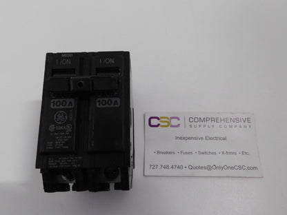 THHQB21100 - GE 100A Amp 2P Pole 22kA@120/240V Bolt On Circuit Breaker