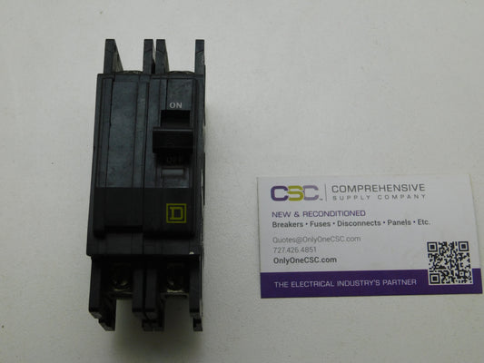 QOU220 - Square D 20A Amp 2P Pole 10kA@120/240V Feed Through Circuit Breaker