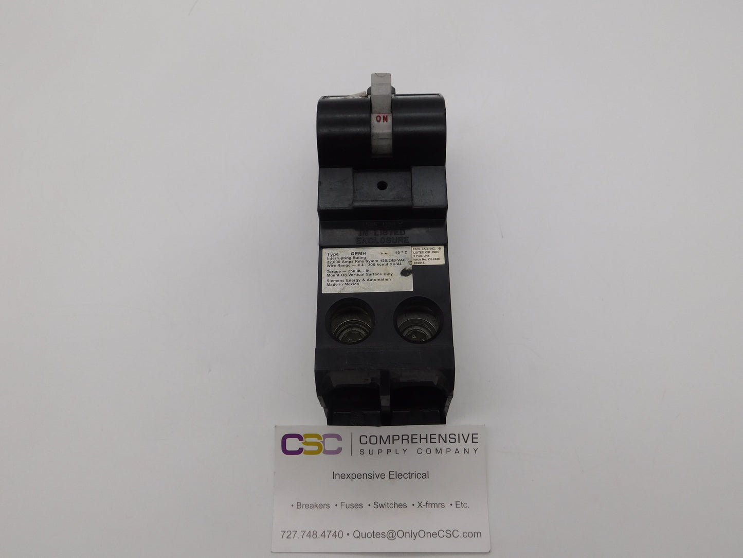 QPM2200H - Siemens 200A Amp 2P Pole 22kA@120/240V Bolt On Circuit Breaker