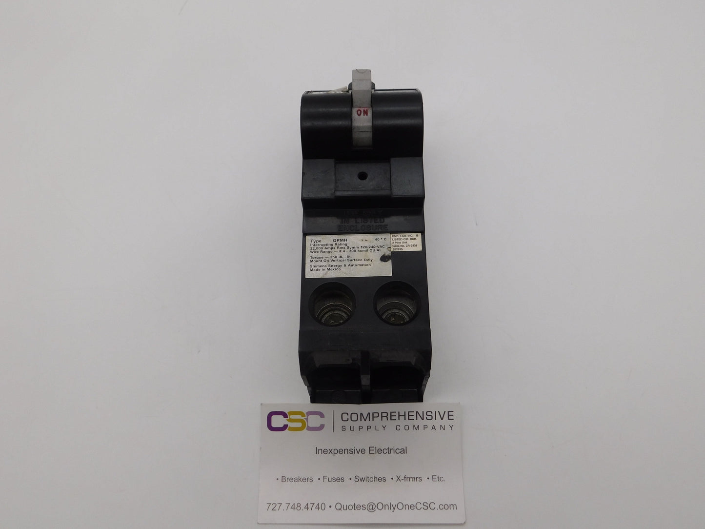 QPM2200H - Siemens 200A Amp 2P Pole 22kA@120/240V Bolt On Circuit Breaker