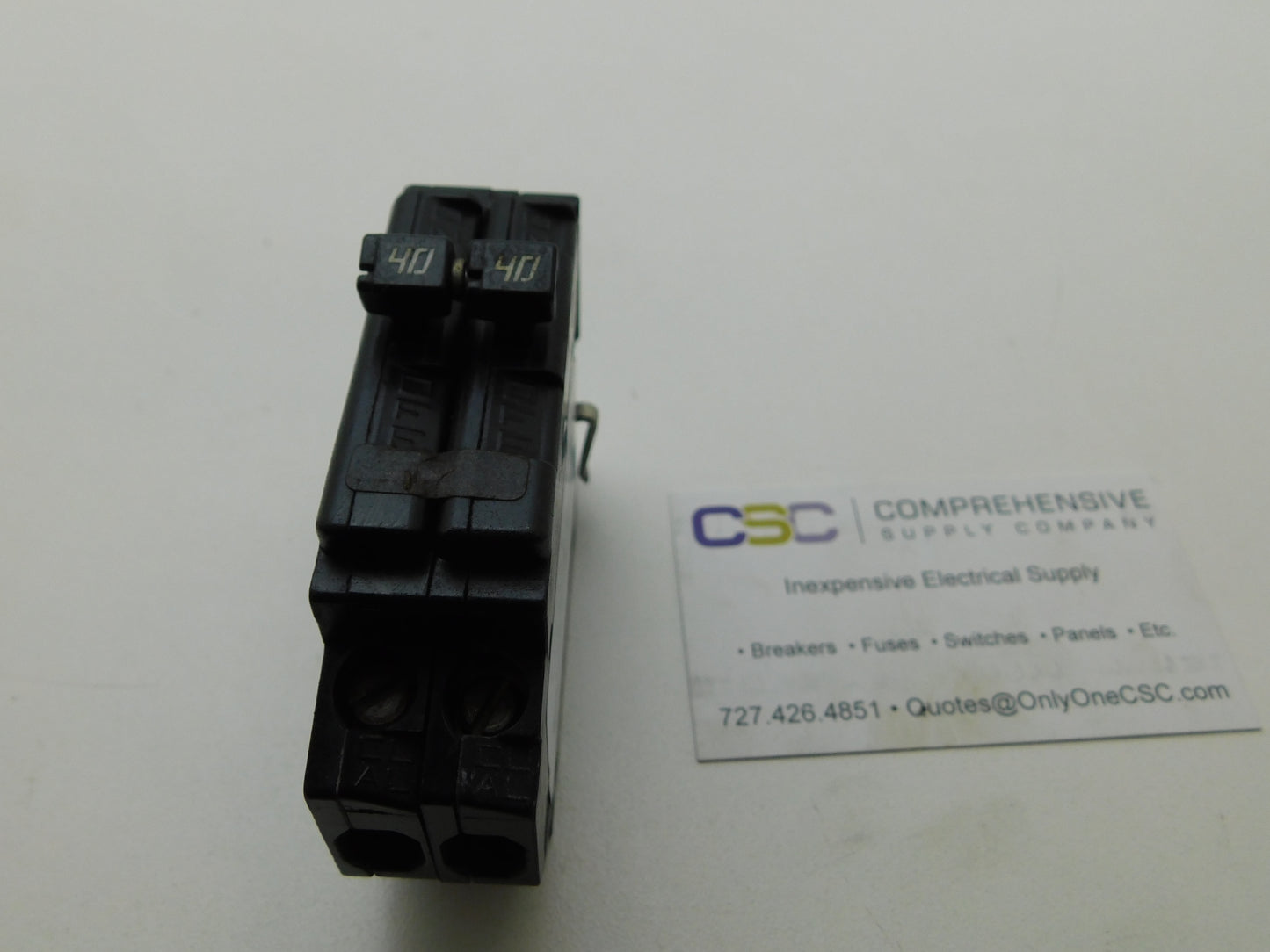 A240 - Challenger 40A Amp 2P Pole 10kA@240V Plug On Circuit Breaker W/Rejection Clip