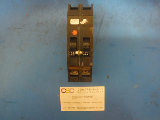 QC125 - Zinsco 125A Amp 2P Pole 10kA@120/240V Plug On Qc Circuit Breaker