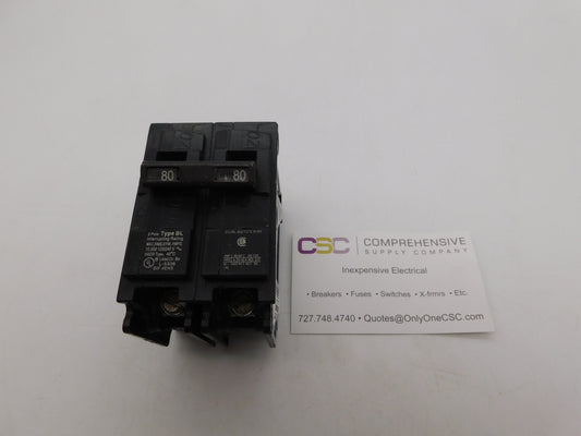 B280 - Siemens 80A Amp 2P Pole 10kA@120/240V Bolt On Circuit Breaker
