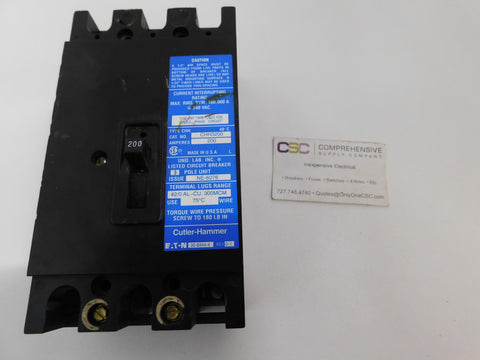 CHH3200 - Eaton 200A Amp 3P Pole 100kA@240V Bolt On Circuit Breaker W/ Blue Label