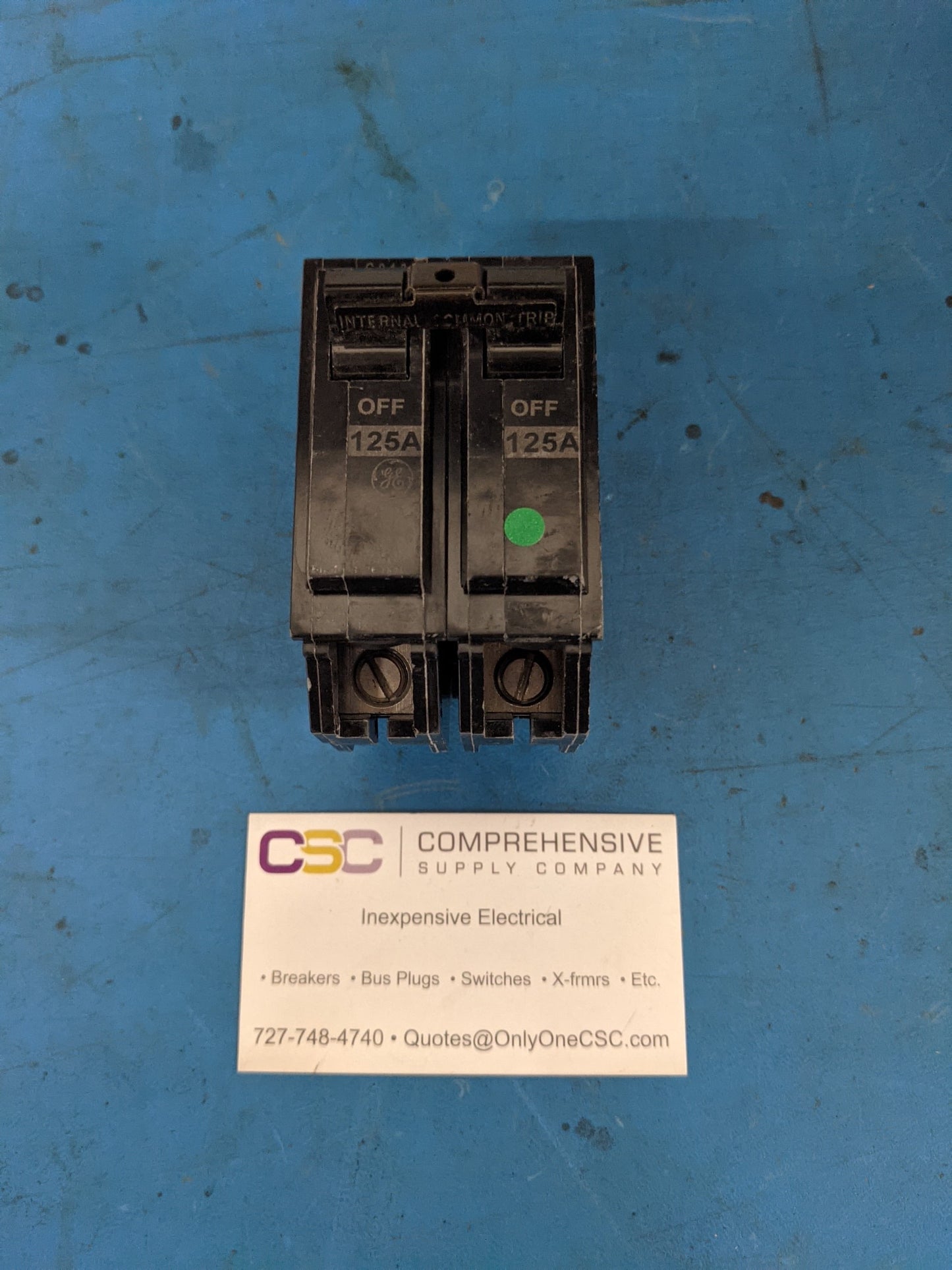 THQL21125 - GE 125A Amp 2P Pole 10kA@120/240V Plug On Circuit Breaker