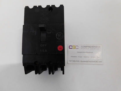 TEY315 - GE 15A Amp 3P Pole 14kA@480/277V Bolt On Circuit Breaker