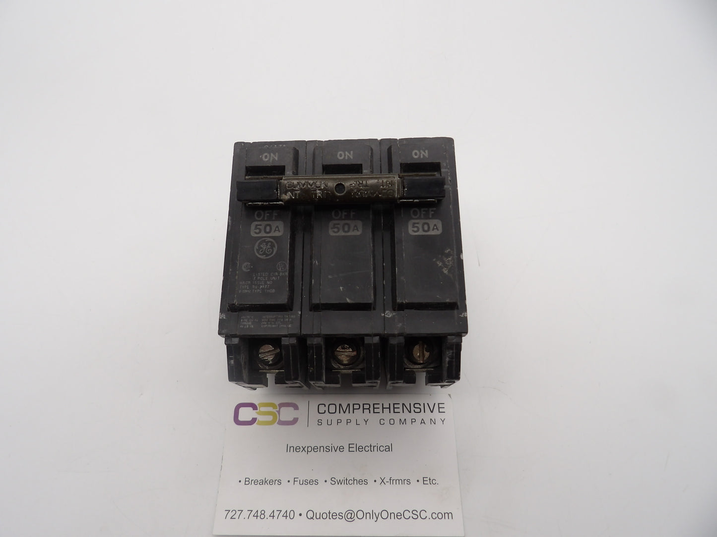THQB32050 - GE 50A Amp 3P Pole 10kA@240V Bolt On Circuit Breaker