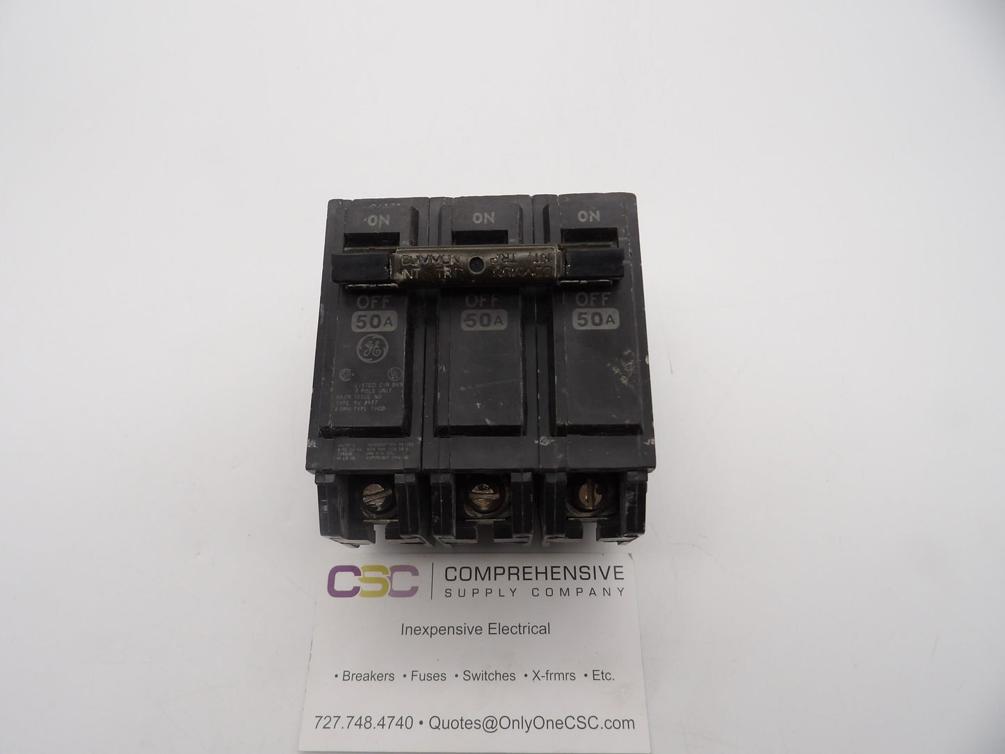 THQB32050 - GE 50A Amp 3P Pole 10kA@240V Bolt On Circuit Breaker