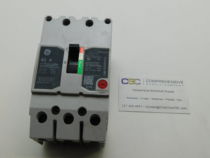 TEYD3040B - GE 40A Amp 3P Pole 25kA@480Y/277V Bolt On Circuit Breaker