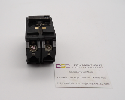 THQL2145 - GE 45A Amp 2P Pole 10kA@120/240V Plug On Circuit Breaker