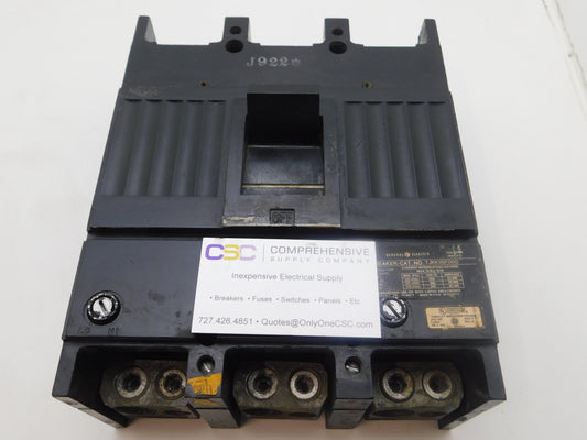 TJK436F000 - GE 400A Amp 3P Pole 600V 30kA@480V Bolt On Circuit Breaker - Older Series W/300A Trip