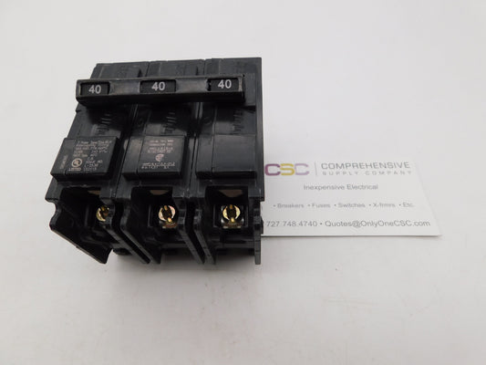 B340H - Siemens 40A Amp 3P Pole 22kA@240V Bolt On Circuit Breaker