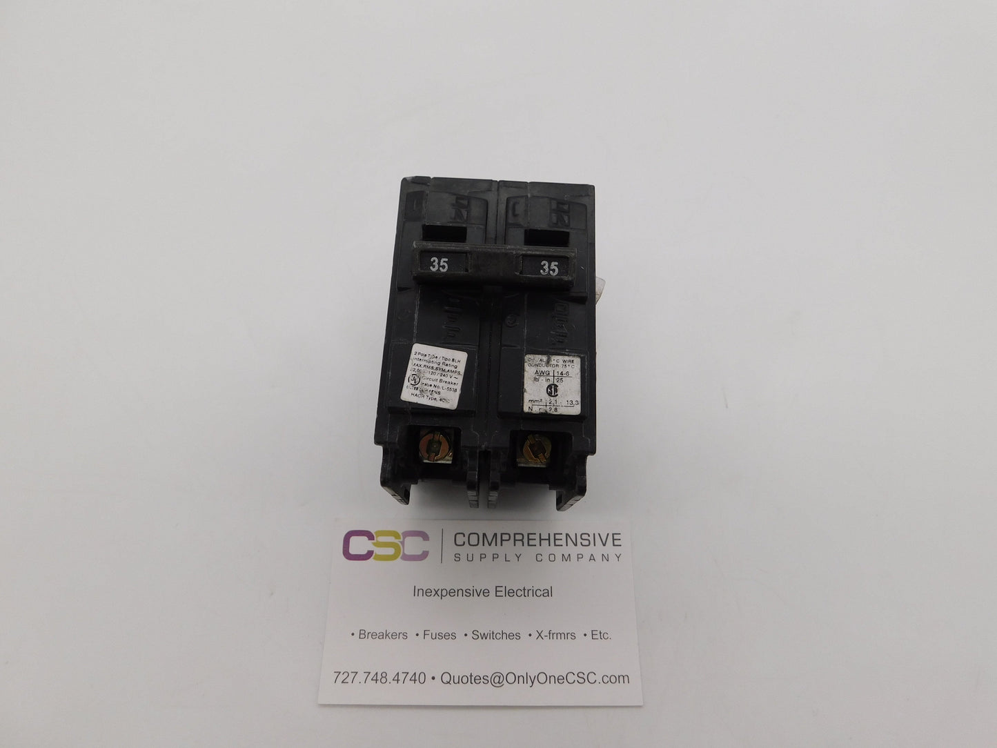 B235H - Siemens 35A Amp 2P Pole 22kA@120/240V Bolt On Circuit Breaker