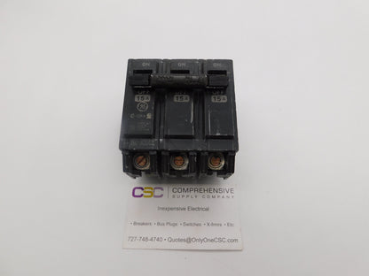 THHQB32015 - GE 15A Amp 3P Pole 22kA@240V Bolt On Circuit Breaker