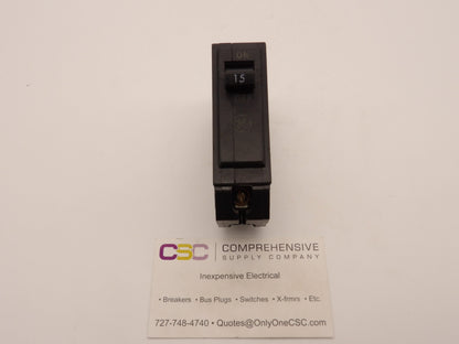 THQB1115 - GE 15A Amp 1P Pole 10kA@120/240V Bolt On Circuit Breaker