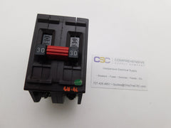 A230 - Wadsworth 30A Amp 2P Pole 10kA@240V Plug On Circuit Breaker W/Metal Foot