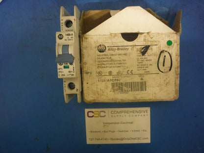 1489-A1C200 - Allen Bradley 20A Amp 1P Pole 10kA@277V Feed Through Circuit Breaker