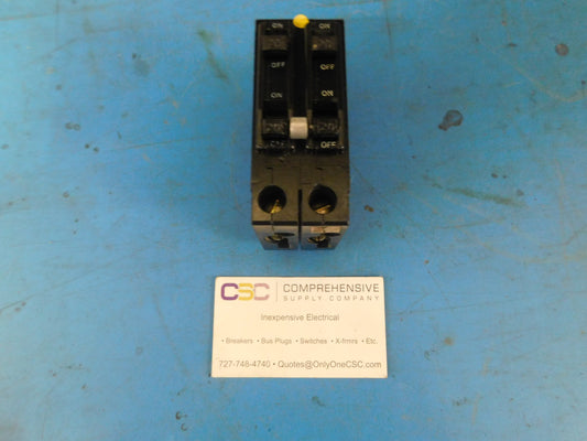 QO2020220 - Square D 20/20/20/20A Amp 4P (1P/1P/2P) Pole 10kA@240V Plug On Triplex Circuit Breaker - Older Series