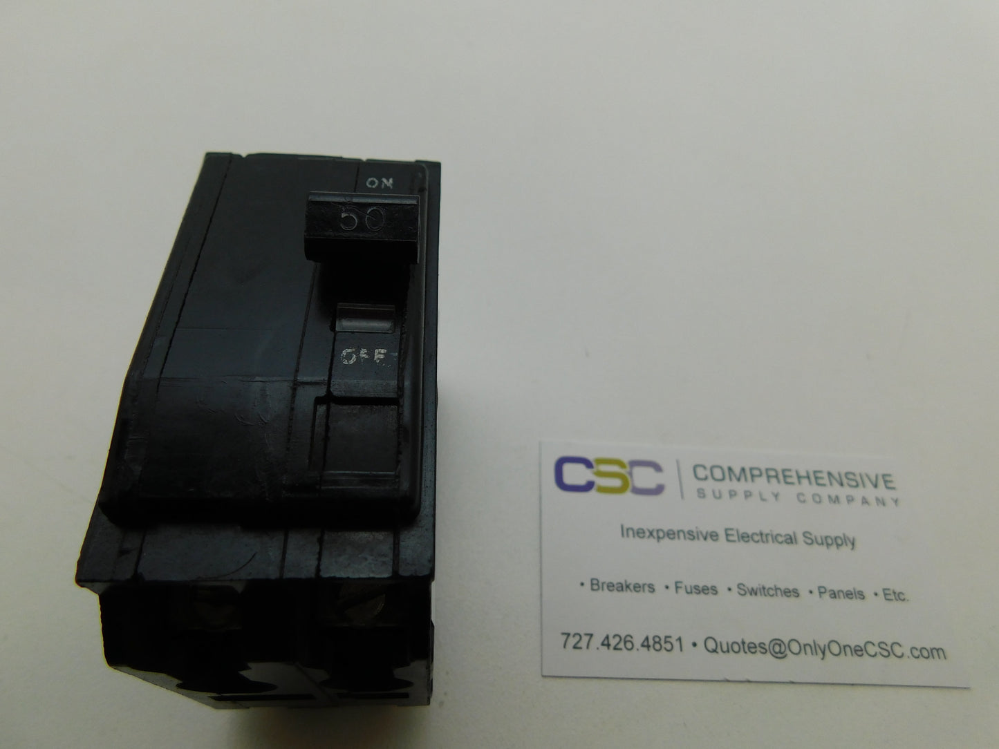 QO250 - Square D 50A Amp 2P Pole 10kA@120/240V Plug On Circuit Breaker - Older Series