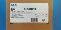 DH361UGK - Cutler Hammer 30A Amp 3P Pole 600V Non Fusible Safety Switch