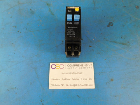 BR1515 - Bryant 15/15A Amp 2X1P Pole 10kA@120/240V Plug On Twin/Tandem/Duplex Circuit Breaker W/Blue Handle