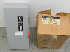 TH4323 - GE 100A Amp 3P Pole 240V Nema 1 Fusbile Heavy Duty Safety Switch W/Neutral
