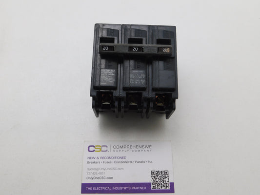 B320H - Siemens 20A Amp 3P Pole 22kA@240V Bolt On Circuit Breaker - Older Series