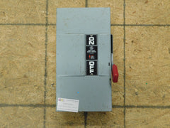TH3222 - GE 60A Amp 2P Pole 240V Nema 1 Fusible Safety Switch