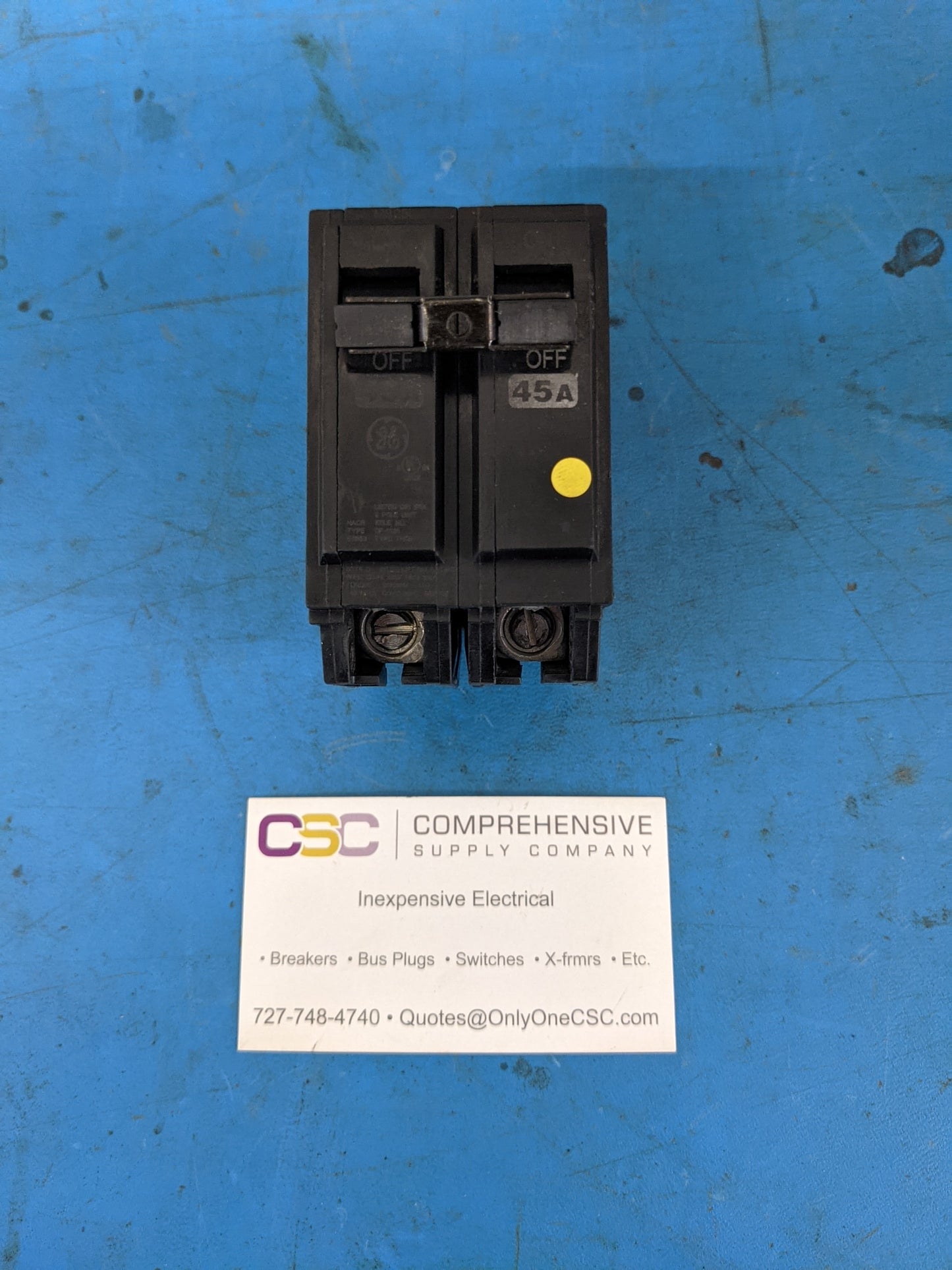 THQB2145 - GE 45A Amp 2P Pole 10kA@120/240V Bolt On Thqb Circuit Breaker
