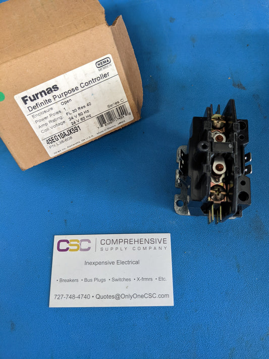 45EG10AJX591 - Furnas 40A Amp 24V 1P Pole Definite Purpose Contactor