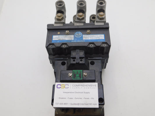 702L-EOA93 - Ab 200A Amp 3P Pole 600V Nema Size 4 Bulletin 702L Motor Starter W/240V Coil