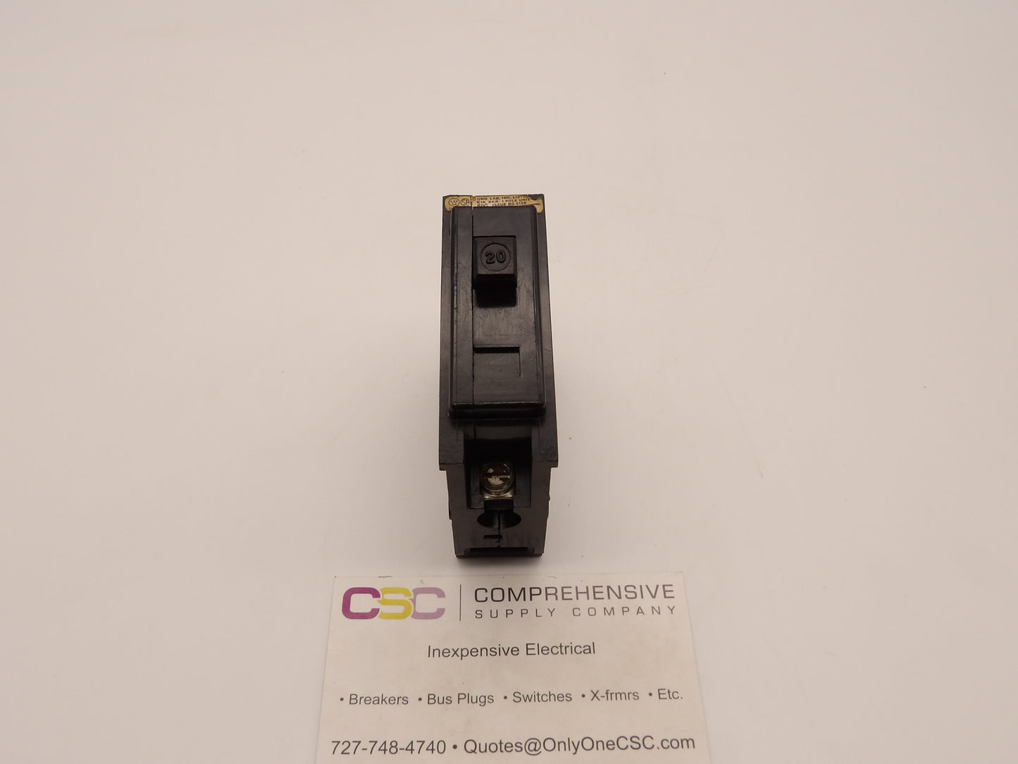 BA1020 - Eaton 20A Amp 1P Pole 10kA@120/240V Bolt On Circuit Breaker