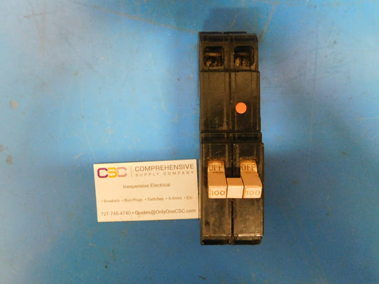 CH2100L - Cutler Hammer 100A Amp 2P Pole 10kA@120/240V Plug On Long Main Circuit Breaker