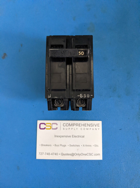 TQL2150 - GE 50A Amp 2P Pole 10kA@120/240V Plug On Circuit Breaker