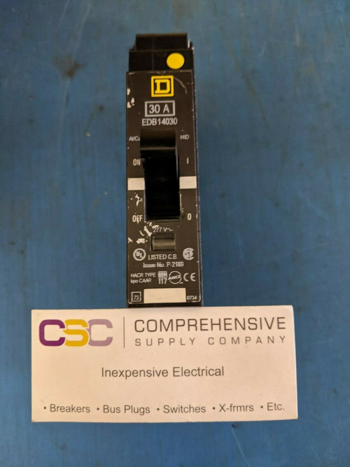 EDB14030 - Square D 30A Amp 1P Pole 18kA@277V Bolt On Circuit Breaker