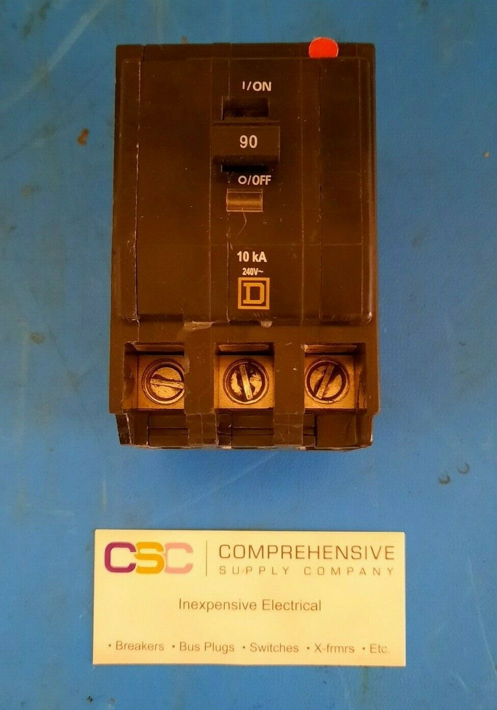 QOB390 - Square D 90A Amp 3P Pole 10kA@240V Bolt On Circuit Breaker