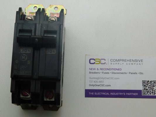 THQC2130 - GE 30A Amp 2P Pole 10kA@120/240V Din Rail Circuit Breaker