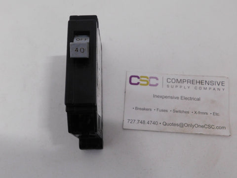 CHB140 - Cutler Hammer 40A Amp 1P Pole 10kA@120/240V Bolt On Circuit Breaker