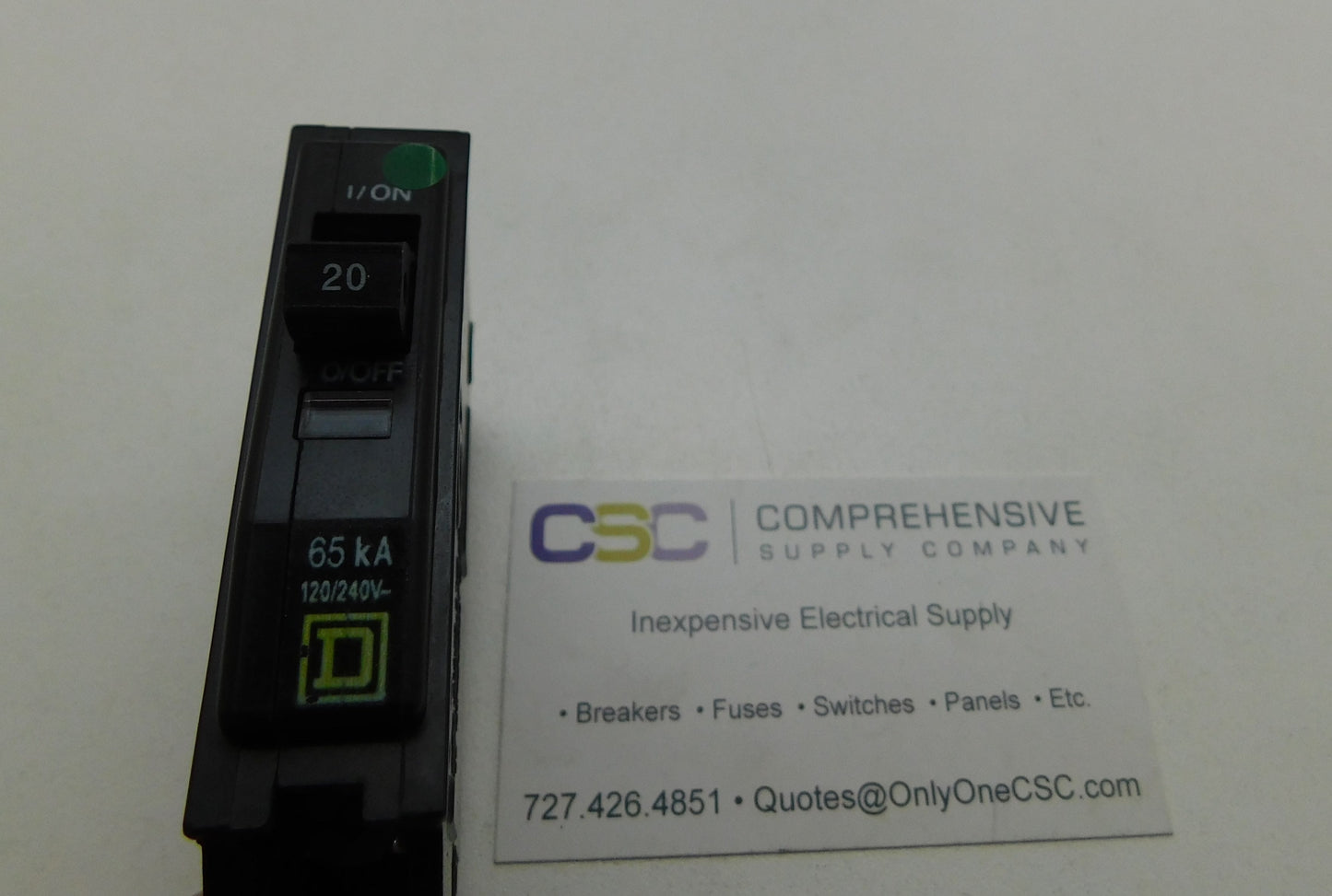 QHB120 - Square D 20A Amp 1P Pole 65kA@120/240V Bolt On Circuit Breaker