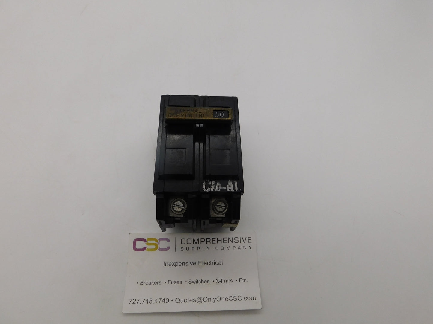 TQL2150 - GE 50A Amp 2P Pole 10kA@120/240V Plug On Circuit Breaker - Older Series