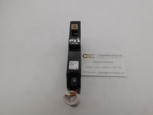 CHFN120GF - Eaton 20A Amp 1P Pole 10kA@120V Plug On Ground Fault GFCI Circuit Breaker