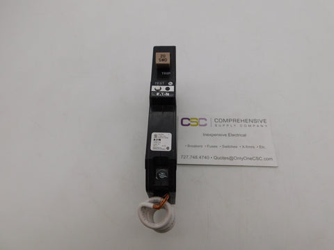 CHFN120GF - Eaton 20A Amp 1P Pole 10kA@120V Plug On Ground Fault GFCI Circuit Breaker