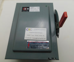 DG222N - Cutler Hammer 60A Amp 2P Pole 240V Fusible General Duty Safety Switch W/Neutral