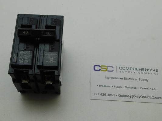 B240 - Siemens 40A Amp 2P Pole 10kA@120/240V Bolt On Circuit Breaker