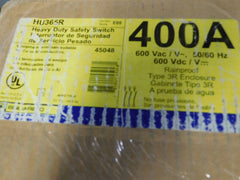 HU365R - Square D 400A Amp 3P Pole 600V Nema 3R Non-Fusible Heavy Duty Safety Switch
