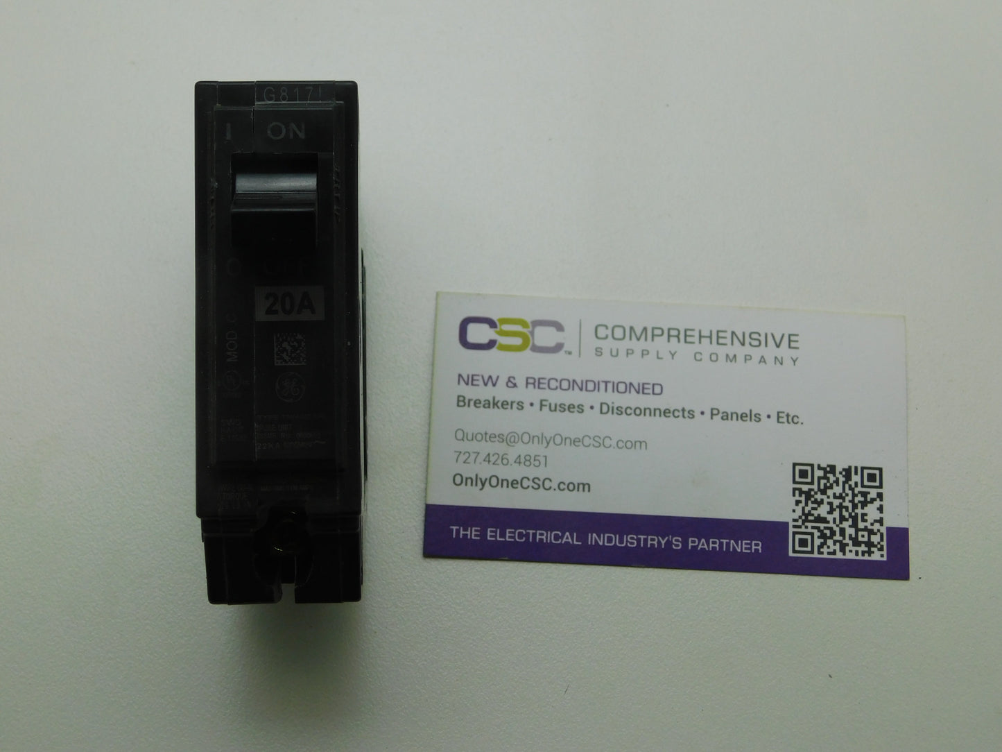 THHQB1120LM - GE 20A Amp 1P Pole 22kA@120/240V Bolt On Circuit Breaker